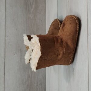 Ugg Australia Kids Girls Leather Sheepskin Boots shoes sz 4/5 toddler